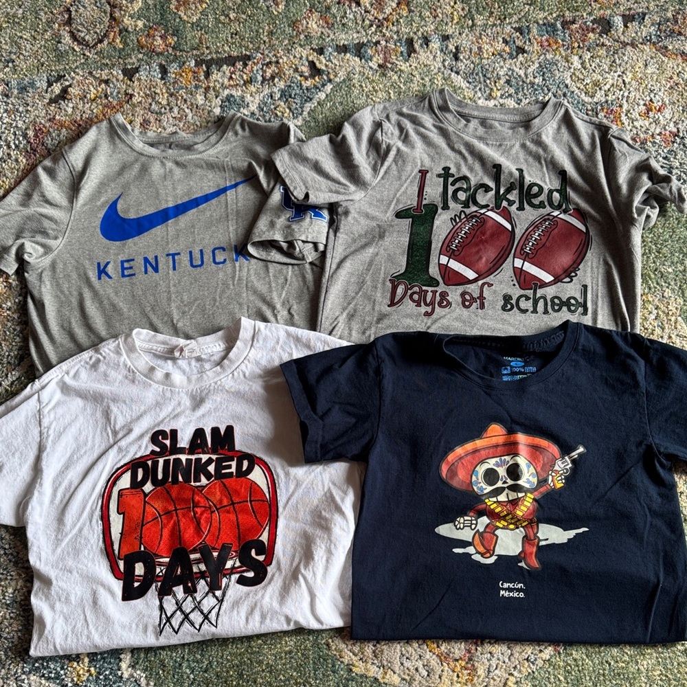 NIKE CAT & JACK HANES MARBLUE BOYS TSHIRTS IN SZ LG…GENTLY WORN!